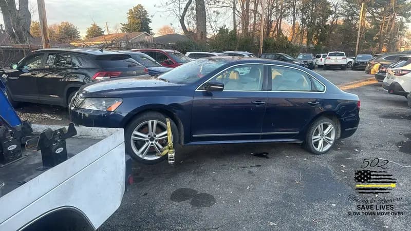Vehicles at the 502 Towing & Recovery impound lot